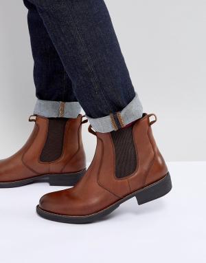 Светло-коричневые кожаные ботинки челси Eastland. Цвет: коричневый