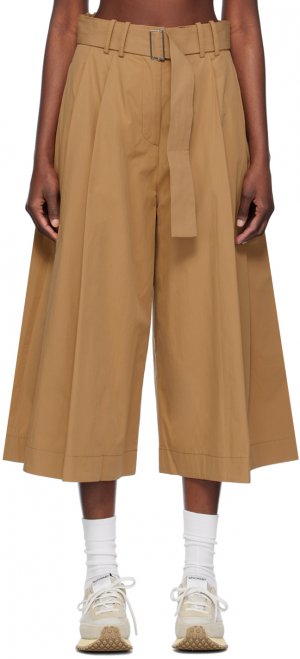 Светло-коричневые брюки с поясом Studio Nicholson