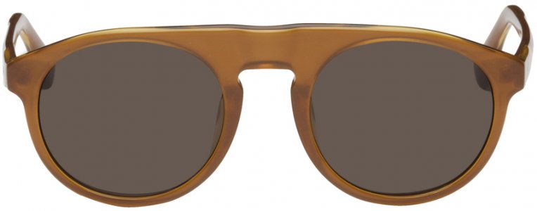 Коричневые солнцезащитные очки Linda Farrow Edition 91 C9 Dries Van Noten