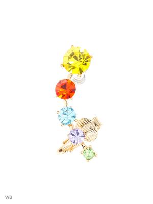 Серьги Lovely Jewelry. Цвет: серебристый, голубой, желтый, красный