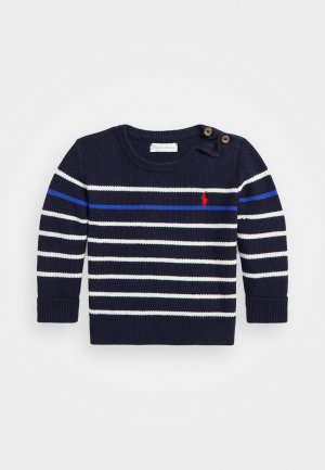 Вязаный свитер BABY PULLOVER , цвет navy combo Polo Ralph Lauren