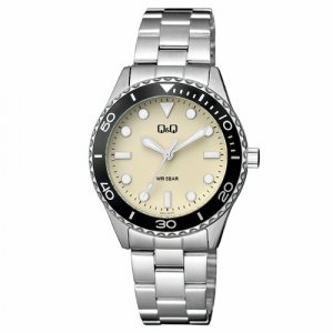 Наручные часы Q55A-001, бежевый Q&Q. Цвет: бежевый