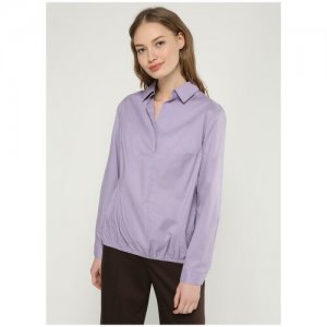 Рубашка женская 01, ElectraStyle, размер 42, сиреневый Electrastyle. Цвет: фиолетовый