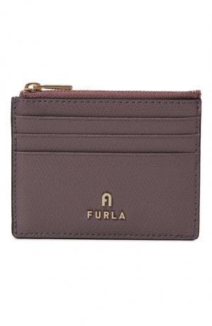 Кожаный футляр для кредитных карт Furla. Цвет: сиреневый