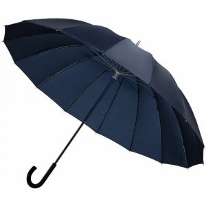 Зонт-трость , механика, купол 116 см, 16 спиц, синий Doppler. Цвет: синий