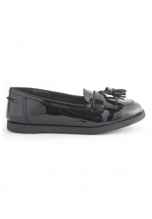 Туфли без шнурков School Leather Tassel Loafersfit (F) , цвет black patent Next