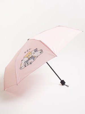 Зонт механический zolla. Цвет: розовый