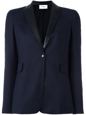 Пиджак с контрастными лацканами Akris Punto. Цвет: синий