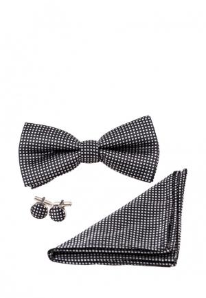 Комплект бабочка, запонки и платок Churchill accessories. Цвет: разноцветный