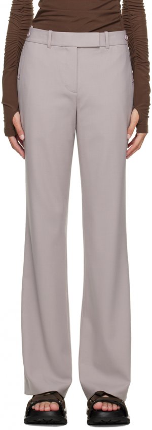 Серые прямые брюки Helmut Lang