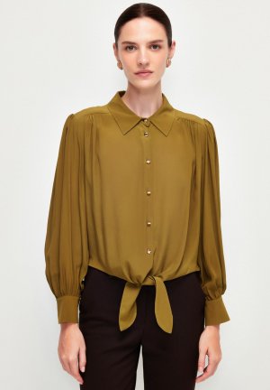 Блузка-рубашка TIE WAIST , цвет lime adL