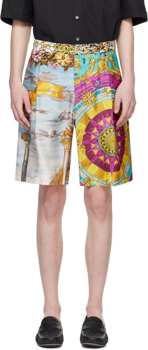 Разноцветные шорты с графическим рисунком Moschino