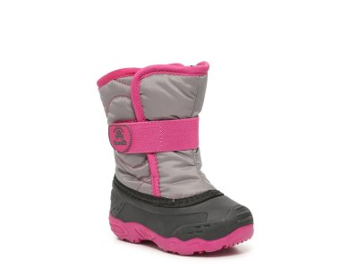 Снежные ботинки Snowbug 5 — детские , серый/розовый Kamik