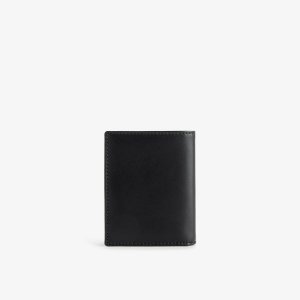 Классический кожаный визитница с тисненым логотипом , черный Comme des Garçons
