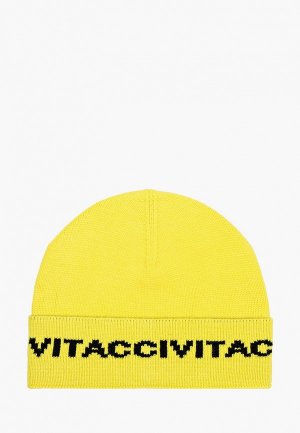 Шапка Vitacci. Цвет: желтый