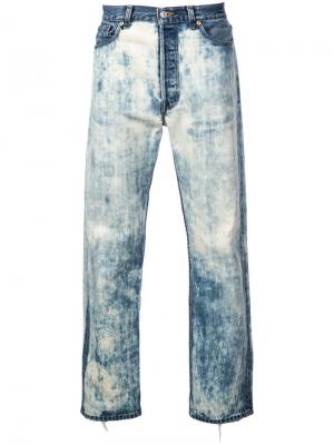 Выбеленные прямые джинсы Maison Mihara Yasuhiro