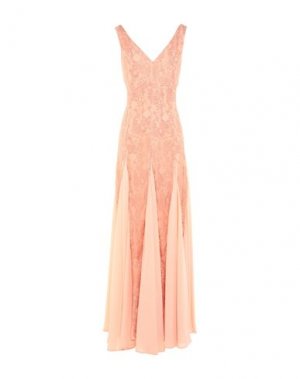 Длинное платье OMAI. Цвет: лососево-розовый