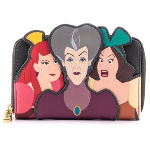 Кошелек Loungefly Villains Scene Evil Stepmother And Step Sisters Zip Around Wallet WDWA1854 Disney