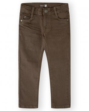 Длинные джинсы для мальчика из пике с карманами , коричневый Canada House