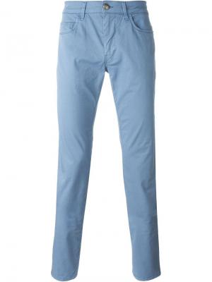 Классические брюки-чинос Fay. Цвет: синий