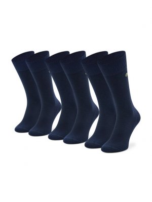 Комплект из 3 высоких носков унисекс , синий Lacoste