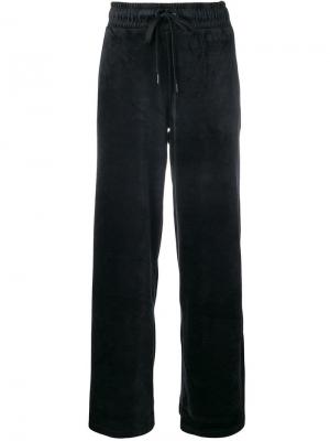 Широкие спортивные брюки DKNY. Цвет: черный