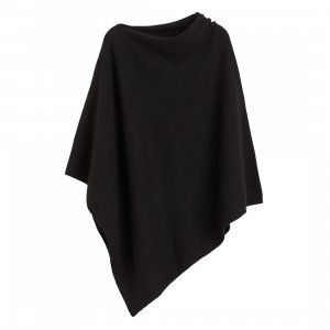 Пончо Premium Selection Fine-knit Cashmere-blend, черный H&M