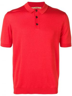 Классическая рубашка-поло Nuur. Цвет: красный