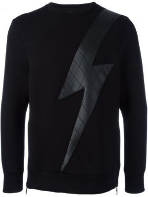 Lightning Bolt sweatshirt Neil Barrett. Цвет: чёрный