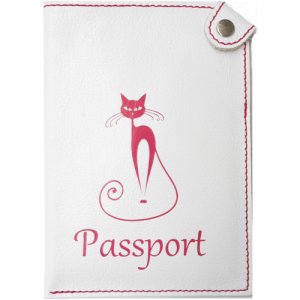 Обложка-карман для паспорта , белый Pattern. Цвет: белый