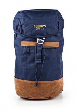 Рюкзак Puma Suede Backpack peacoat. Цвет: синий