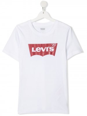 Levis Kids футболка с логотипом Levi's. Цвет: белый