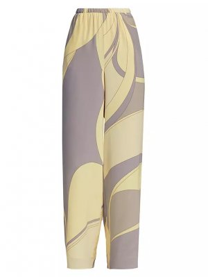 Шелковые брюки Adrianna с геометрическим рисунком , цвет cesco print Sir.