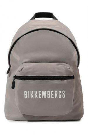 Текстильный рюкзак Dirk Bikkembergs. Цвет: серый