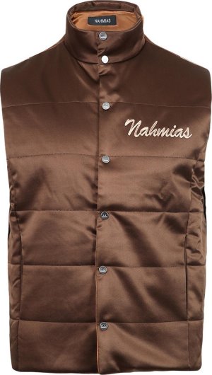 Пуховик Summerland Silk Puffer Vest 'Brown', коричневый Nahmias