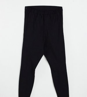 Черные облегающие брюки с завышенной талией ASOS DESIGN Maternity-Черный цвет Maternity