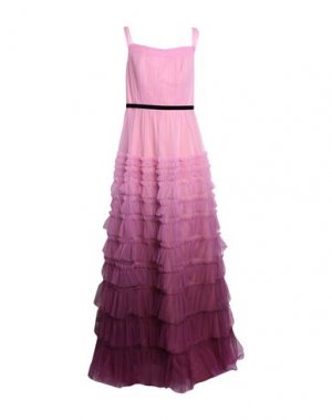 Длинное платье MARCHESA NOTTE. Цвет: розовый