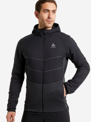 Куртка утепленнная мужская Run Easy S-rmic, Черный, размер 50-52 Odlo. Цвет: черный