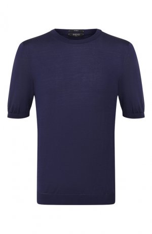 Шелковая футболка Svevo. Цвет: темно-синий