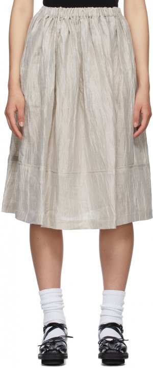 Beige Nylon Washer Skirt Tricot Comme des Garçons. Цвет: 2 natural