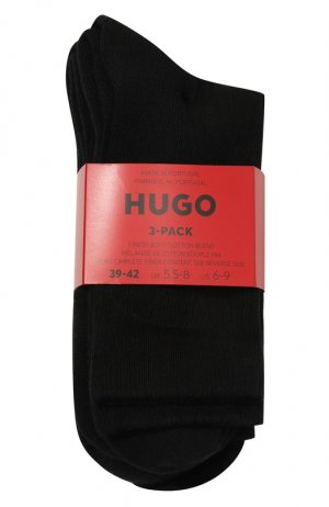 Комплект из трех пар носков HUGO. Цвет: чёрный
