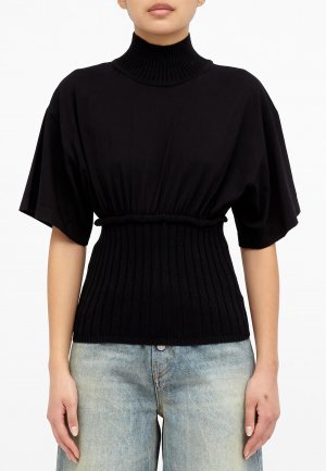 Пуловер MM6 Maison Margiela. Цвет: черный