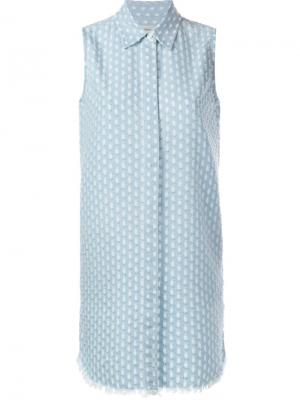 Джинсовое платье без рукавов Current/Elliott. Цвет: синий