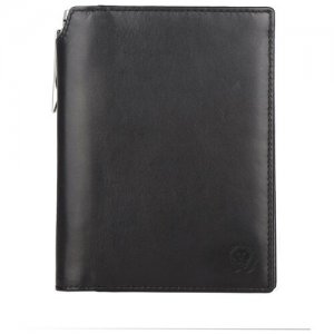 Бумажник для документов с ручкой Classics, кожа наппа, черный, 14х11х1 см Cross. Цвет: черный