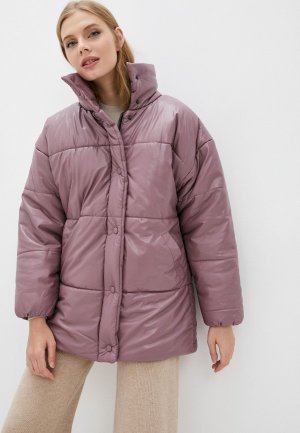 Куртка кожаная Fresh Cotton. Цвет: розовый