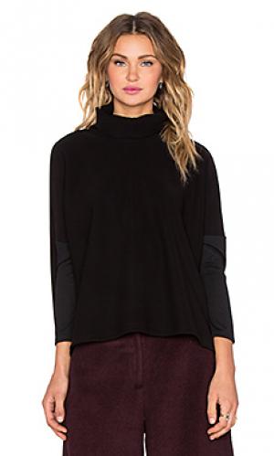 Свитер-водолазка drapy turtleneck sweater NATIVE STRANGER. Цвет: черный