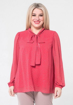 Блуза Luxury Plus. Цвет: красный