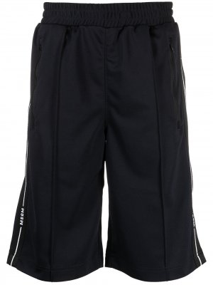 Спортивные брюки с логотипом MSGM. Цвет: черный
