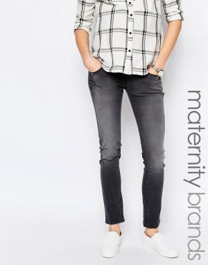 Эластичные джинсы скинни Isabella Oliver. Цвет: серый
