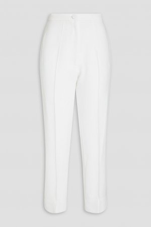Укороченные прямые брюки Milani из эластичного крепа , белый Catherine Deane